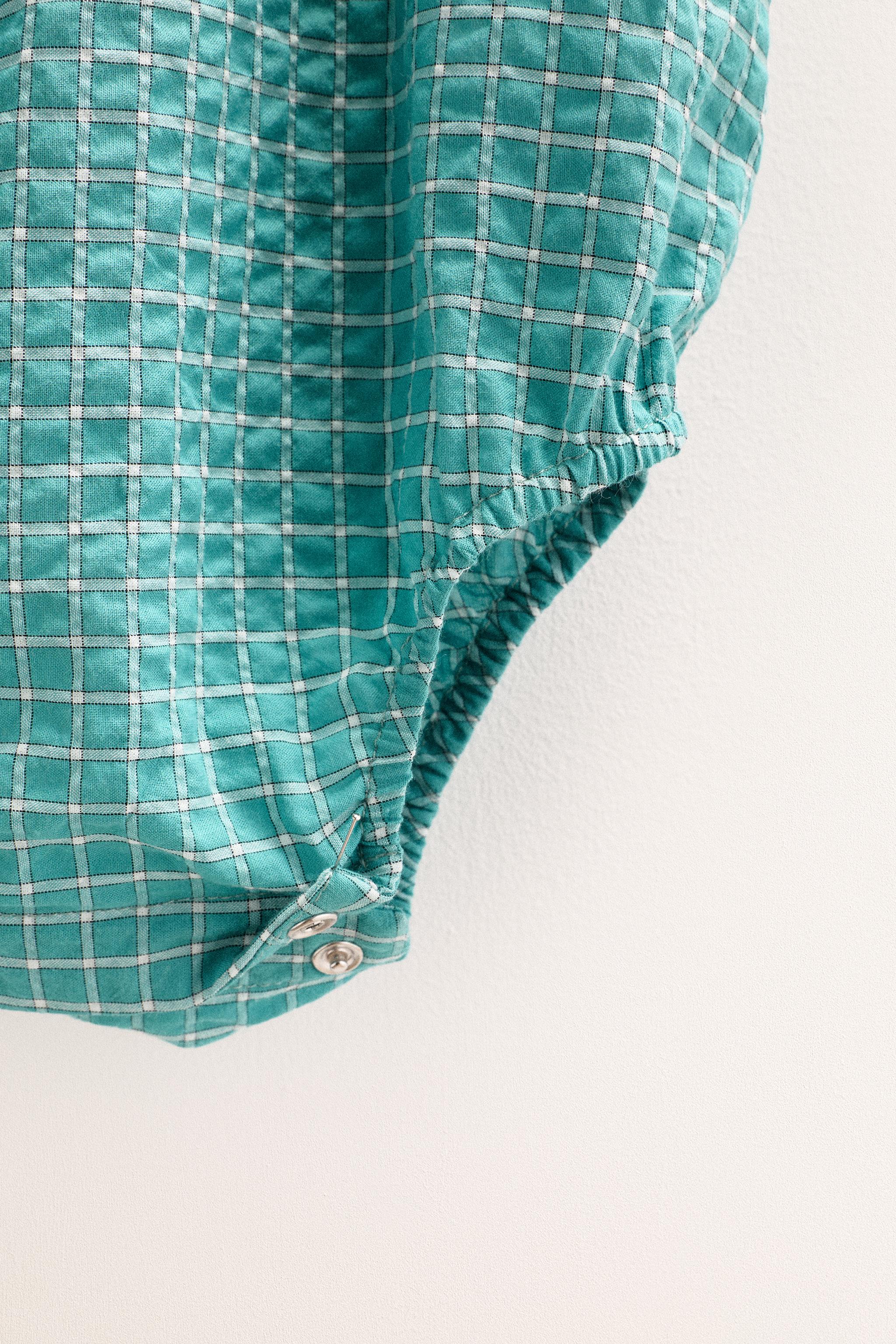 ZARA TIMELESS - PLAID ROMPER
